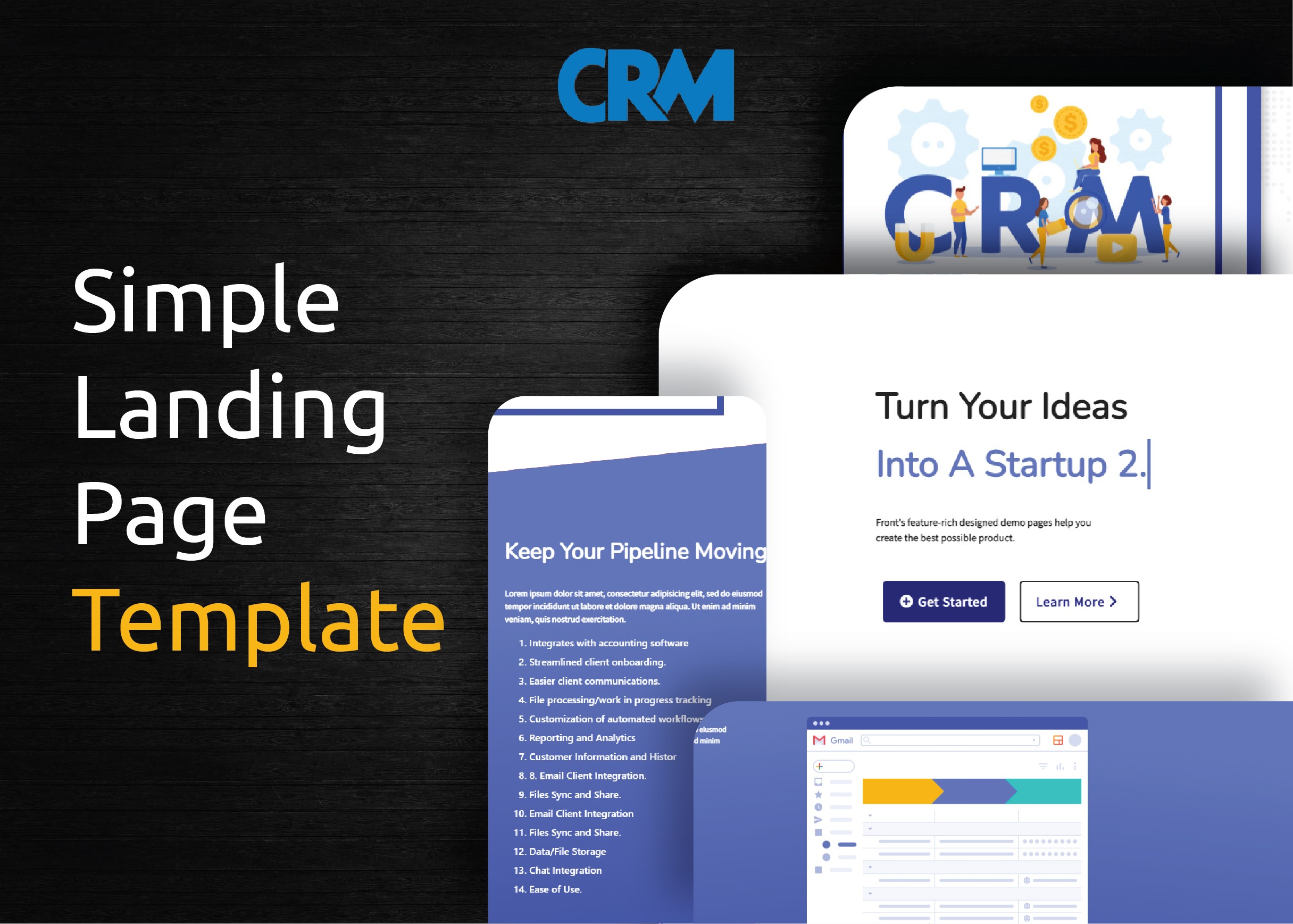 CRM OnePage Landing Template